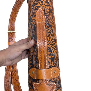 Western Leather Scabbard  52 Gun Case Sling with Buckle