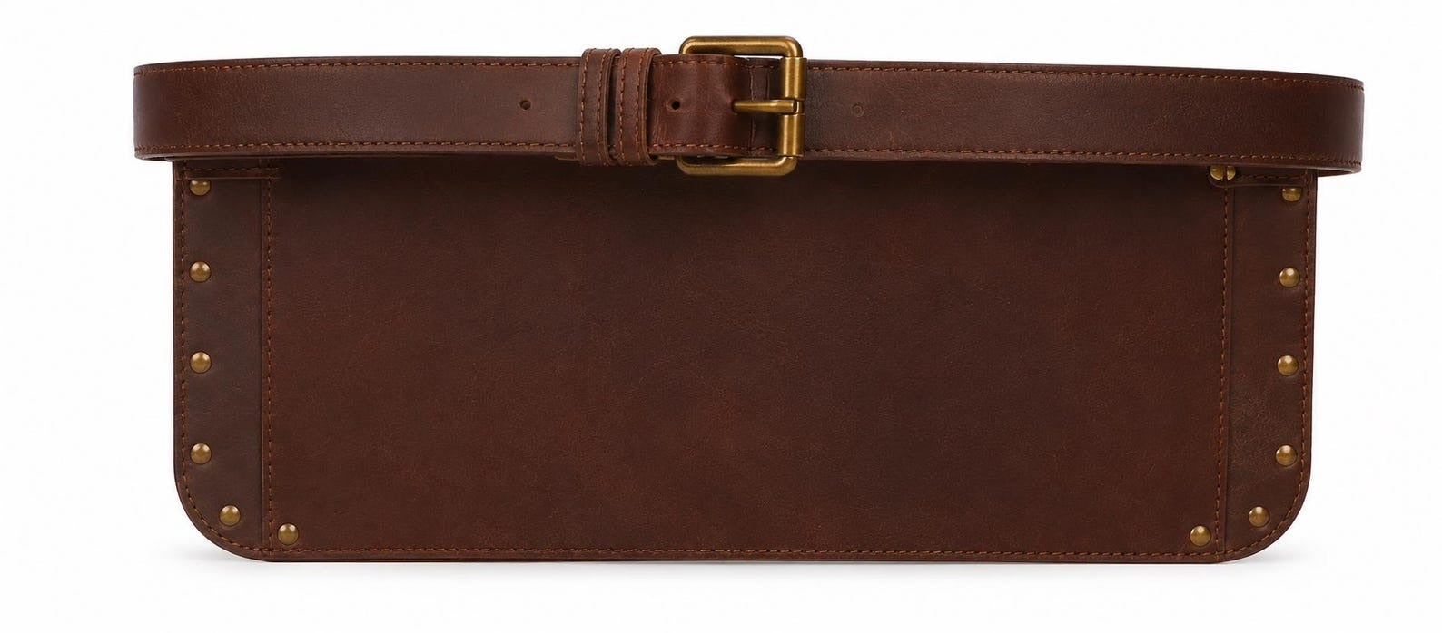 Dark Brown Leather Florist Tool Belt  Stylish Floral Supply Organizer