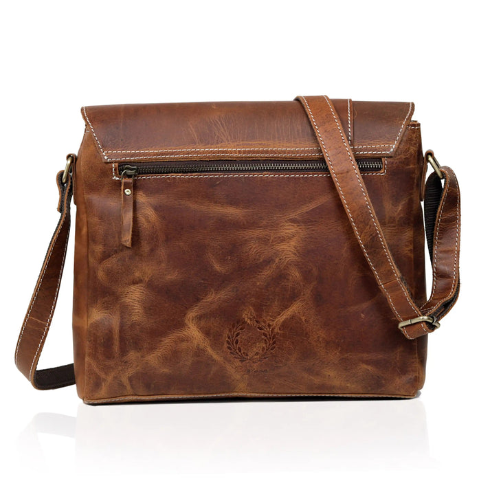 JUPITER LEATHER MESSENGER BAG  10 x 14
