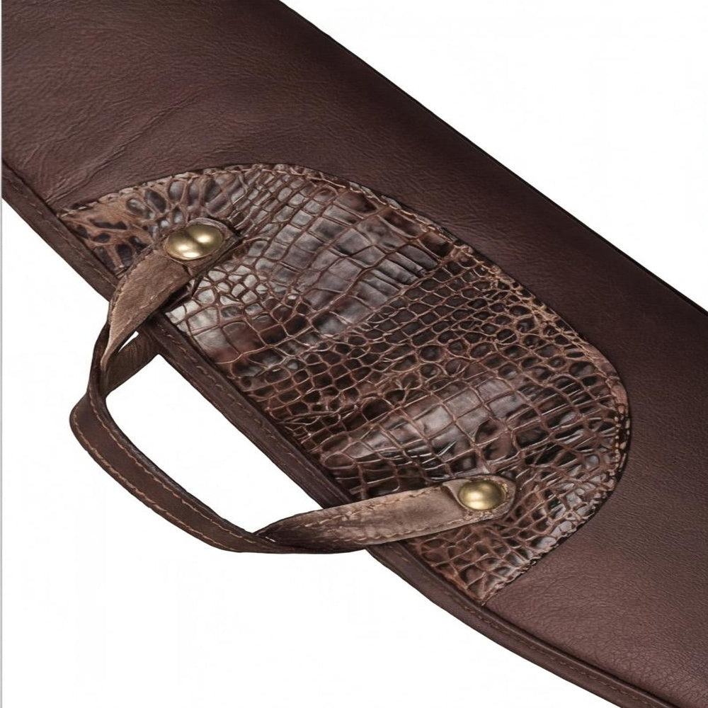 Premium Leather Scoped Rifle Case  49 Padded Hunting Sleeve