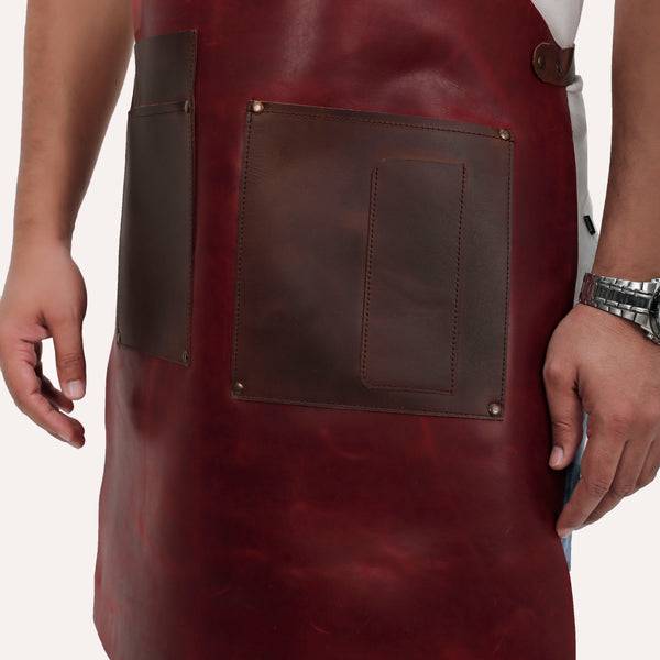 Meat Artisan Red Ember Butcher Apron