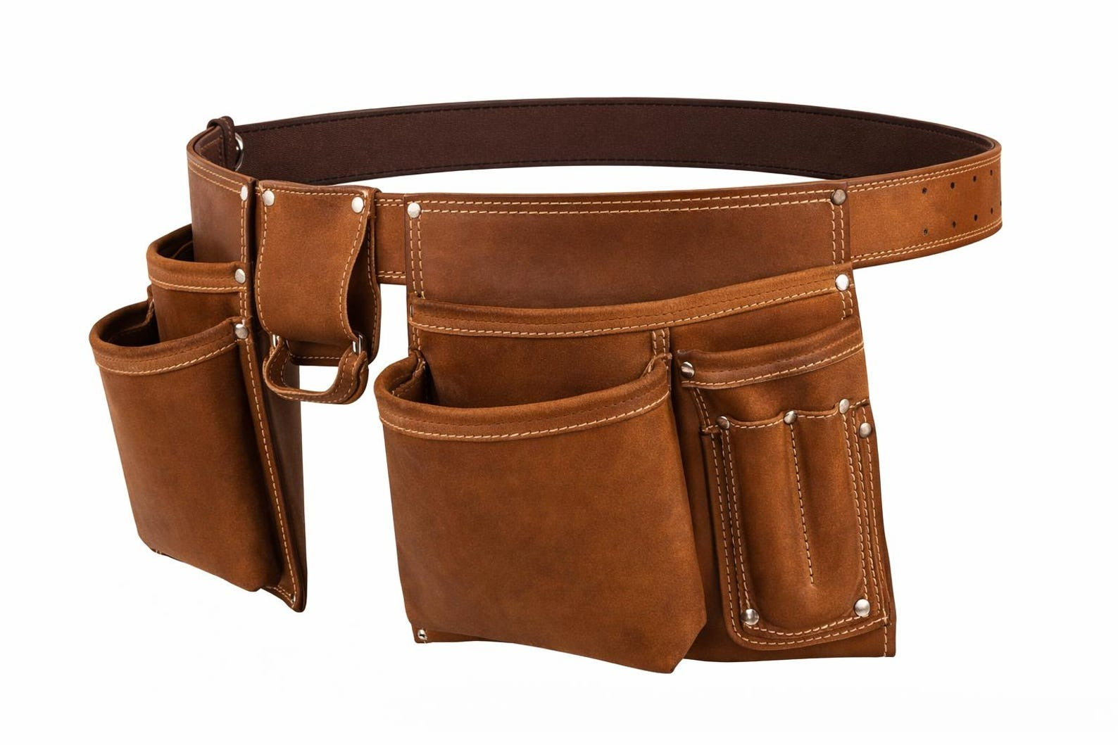 Handmade Leather Tool Belt Organizer Professional Carpenter & Electrician Work Belt