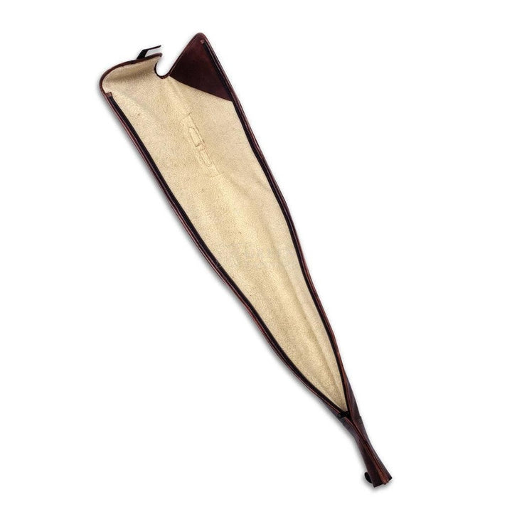 Handcrafted Leather Rifle Case with Dual Utility Pockets