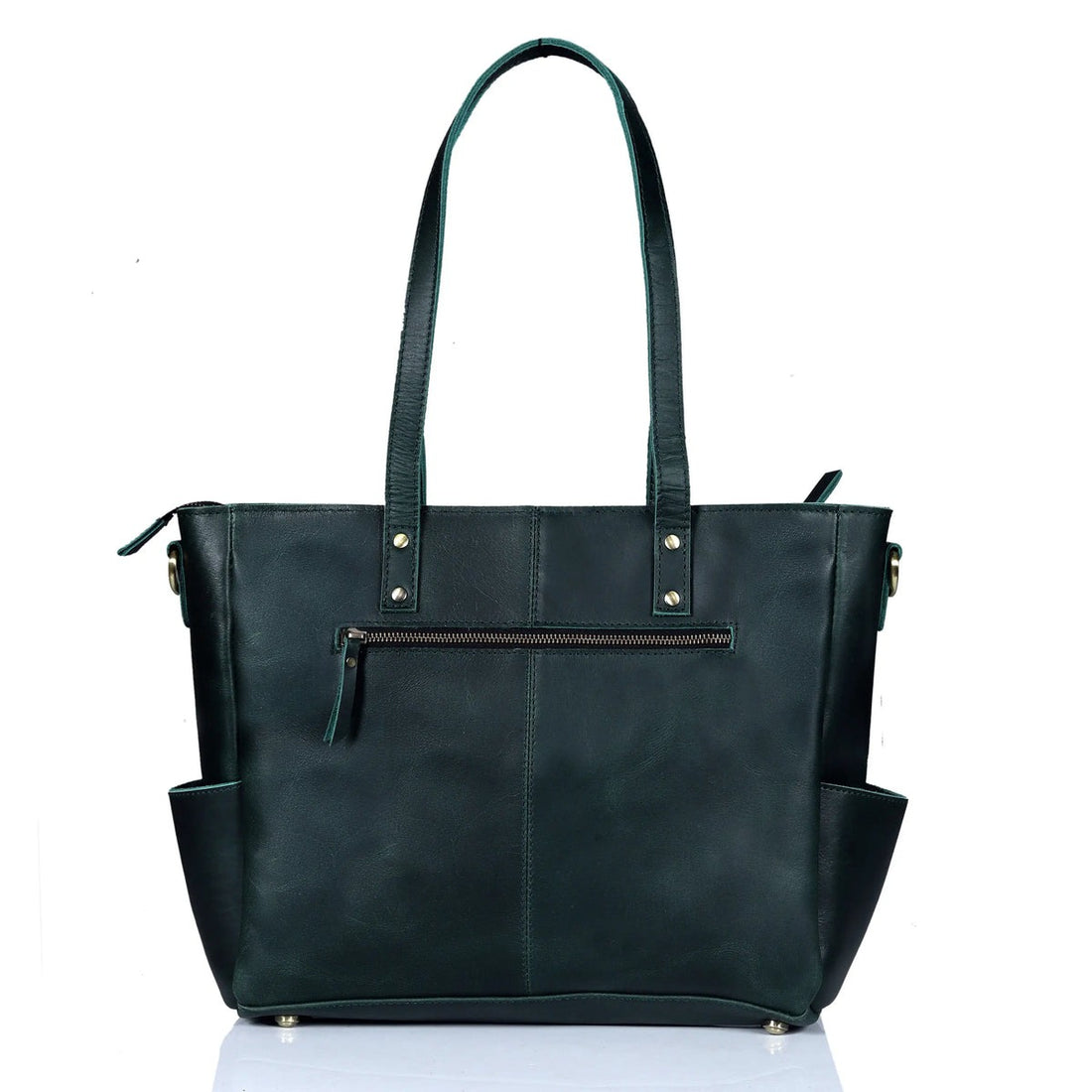 marilyn buffalo leather laptop tote bag