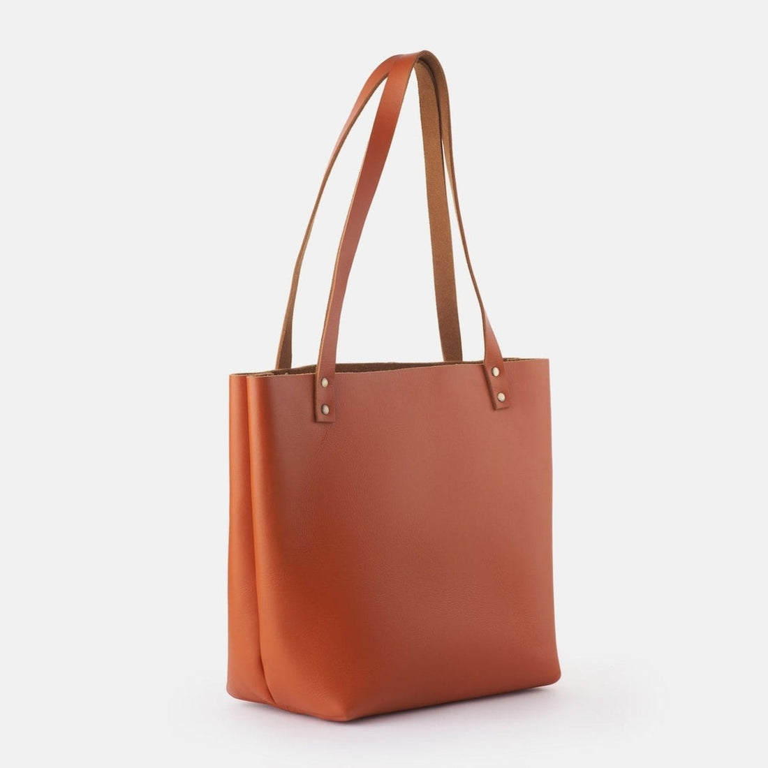 classic leather tote bag - tan