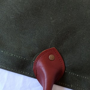 Waxed Canvas Firewood Carrier  Leather Handles Glove Holder