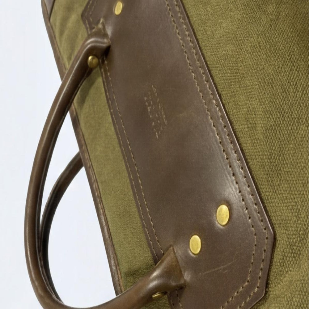 Classic Green Canvas  Leather Rifle Case  Padded Hunting Sleeve