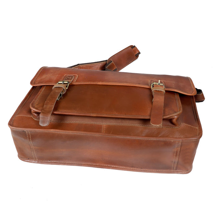 Leather Messenger Bag for Men  Landon Vintage Laptop Bag  16 INCH