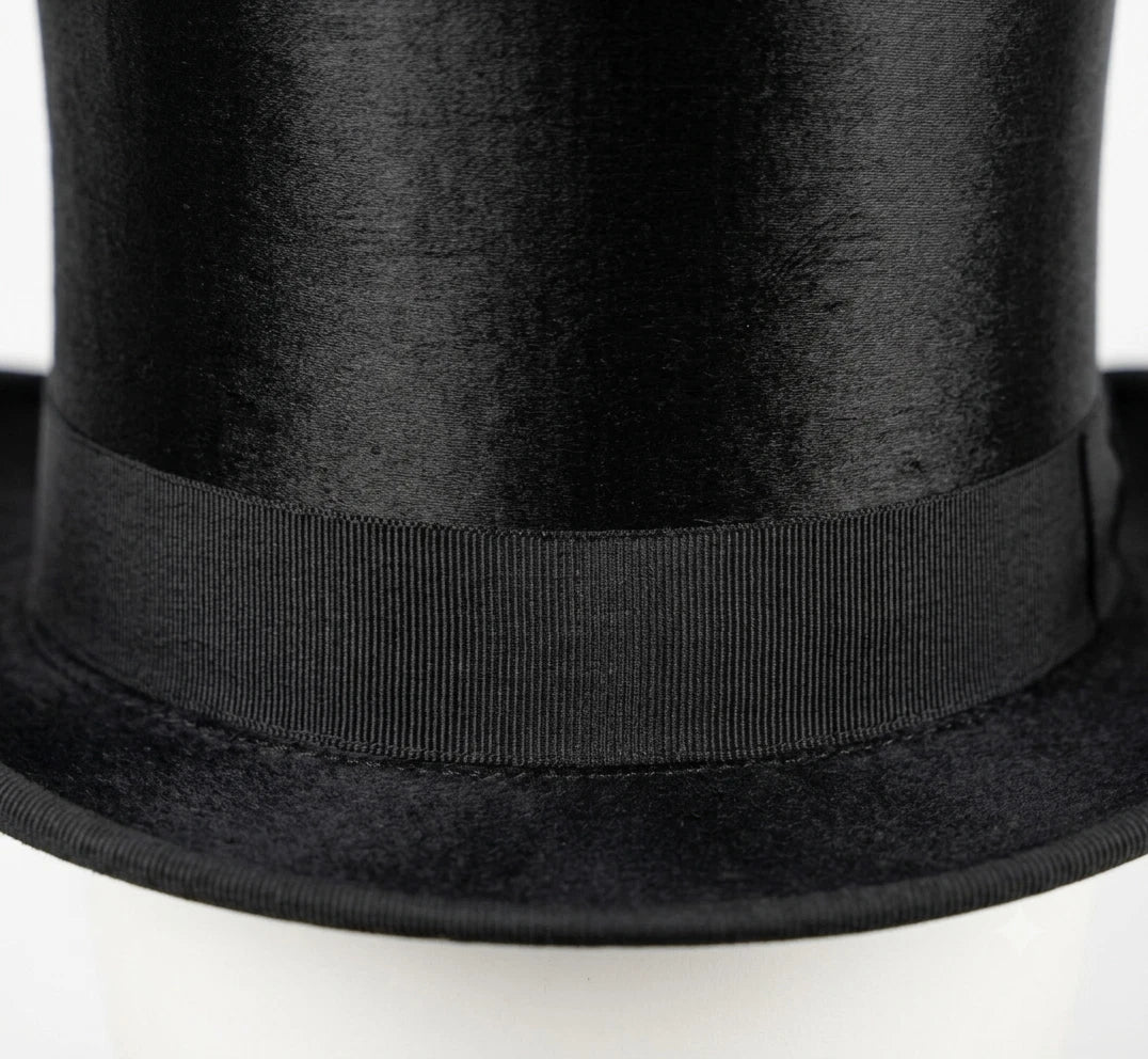 Black Victorian Top Hat Steampunk Gothic Formal Costume Unisex Adult Hat