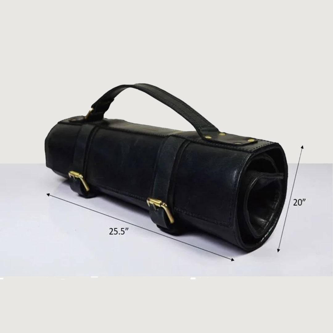 Lightweight With Small Handcrafted Leather Knife Roll