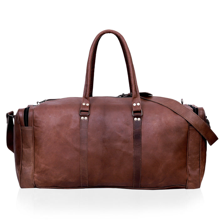 LEATHER DUFFEL BAG FOR MEN  20 INCH