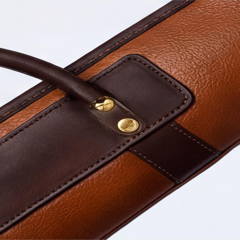 Leather Shotgun Case  Fleece Lined Padded Design