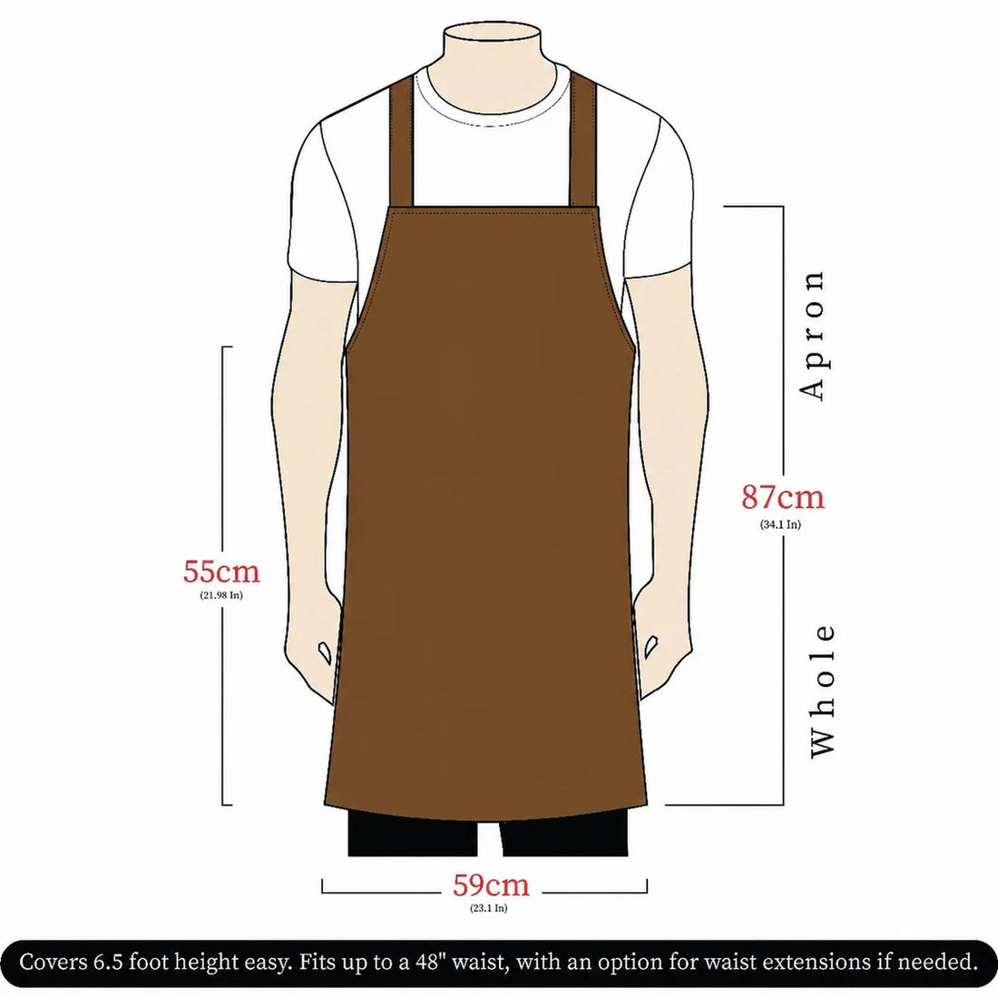 The Crazy Horse Pull up Leather aprons