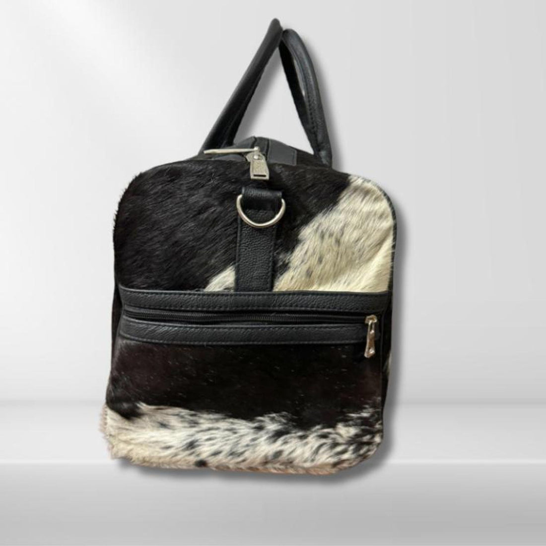Handmade Cowhide Duffle Bag Leather Weekender Overnight Gym Bag
