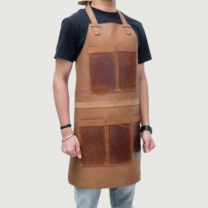 Premium Brown Leather Apron