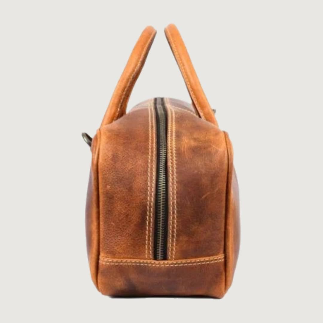 Elegant Brown Leather kitchen Knife Roll