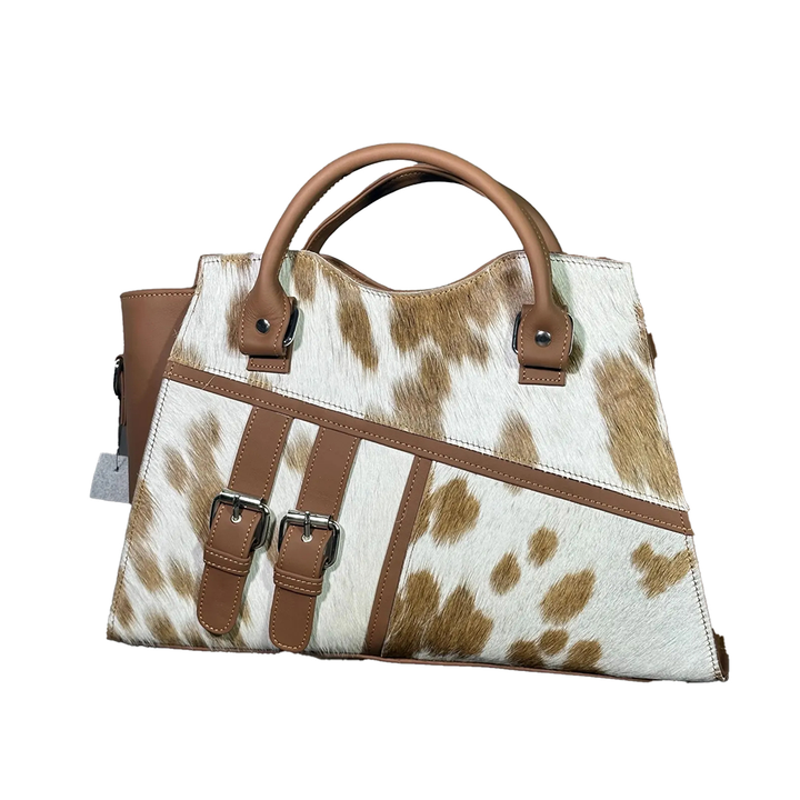 Cow Hairon Leather Tote Bag Western Style Handbag