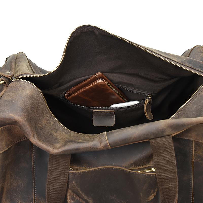 The Colden Duffle Bag  Large Capacity Leather Weekender
