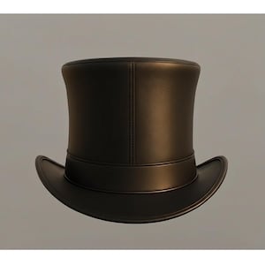 Handmade Mens Skull  Bones emblem Top Leather Hat Design for Festivals Parties
