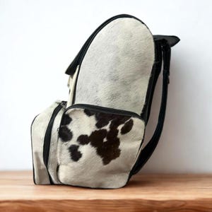 Hair on Cowhide Diaper Backpack Western Leather Baby Bag