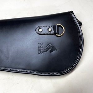 Western Rifle Scabbard  42 Black Full Grain Leather