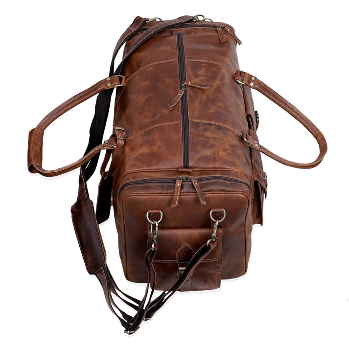 NEW JERSEY LEATHER DUFFEL BAG  20