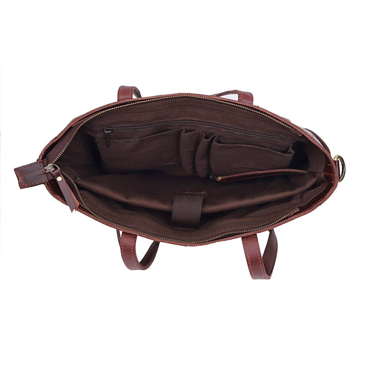 marilyn buffalo leather laptop tote bag