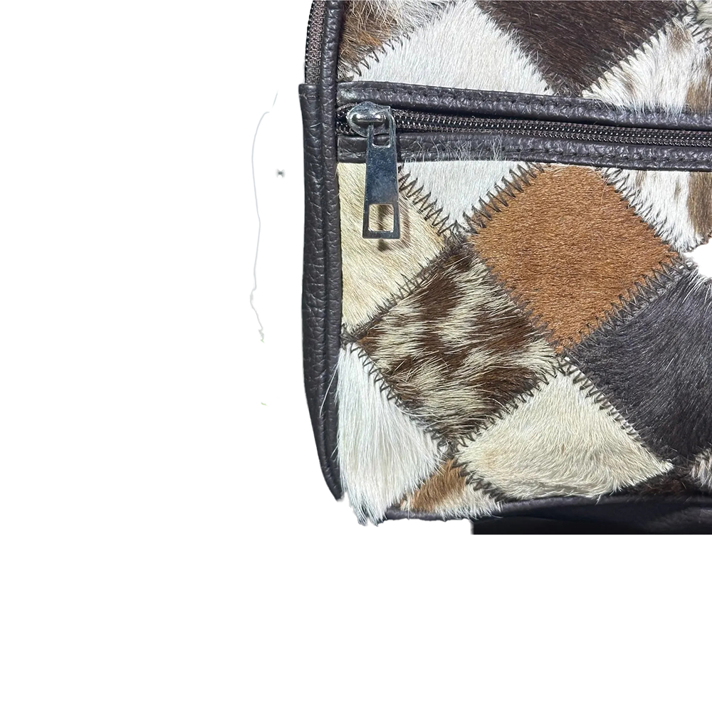 Cow Hairon Leather Backpack Rustic Chic Western Style5