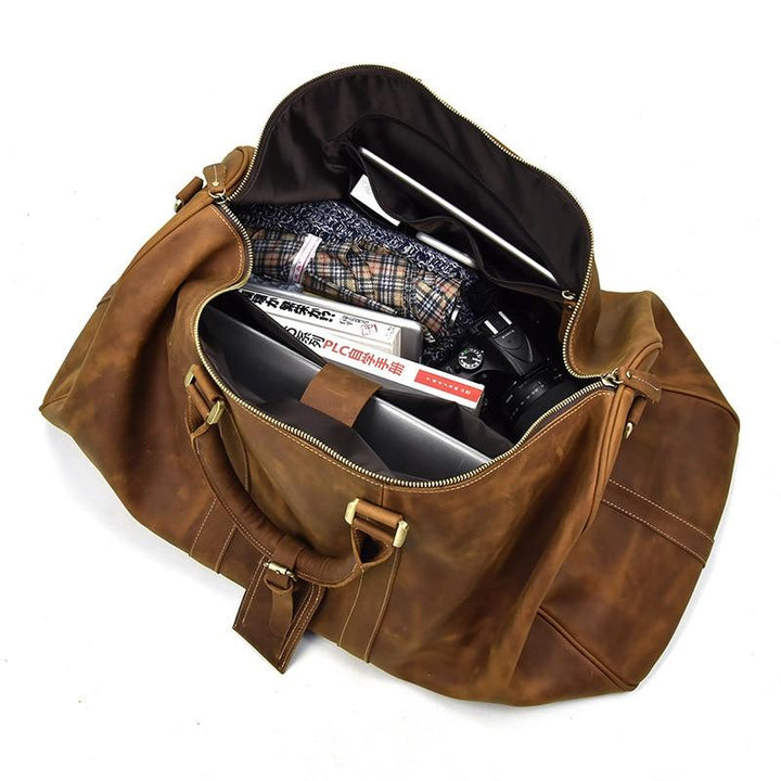 The Weekender  Handcrafted Leather Duffle Bag