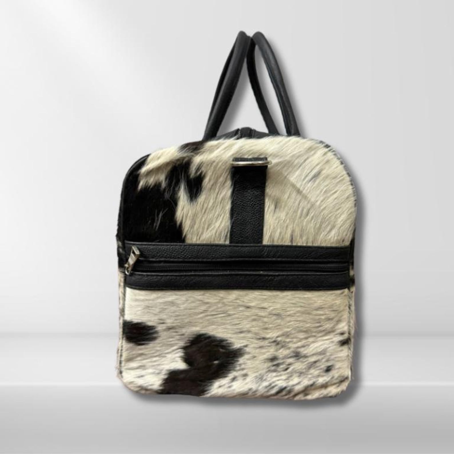 Handmade Cowhide Duffle Bag Leather Weekender Overnight Gym Bag