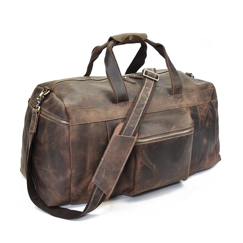 The Colden Duffle Bag  Large Capacity Leather Weekender
