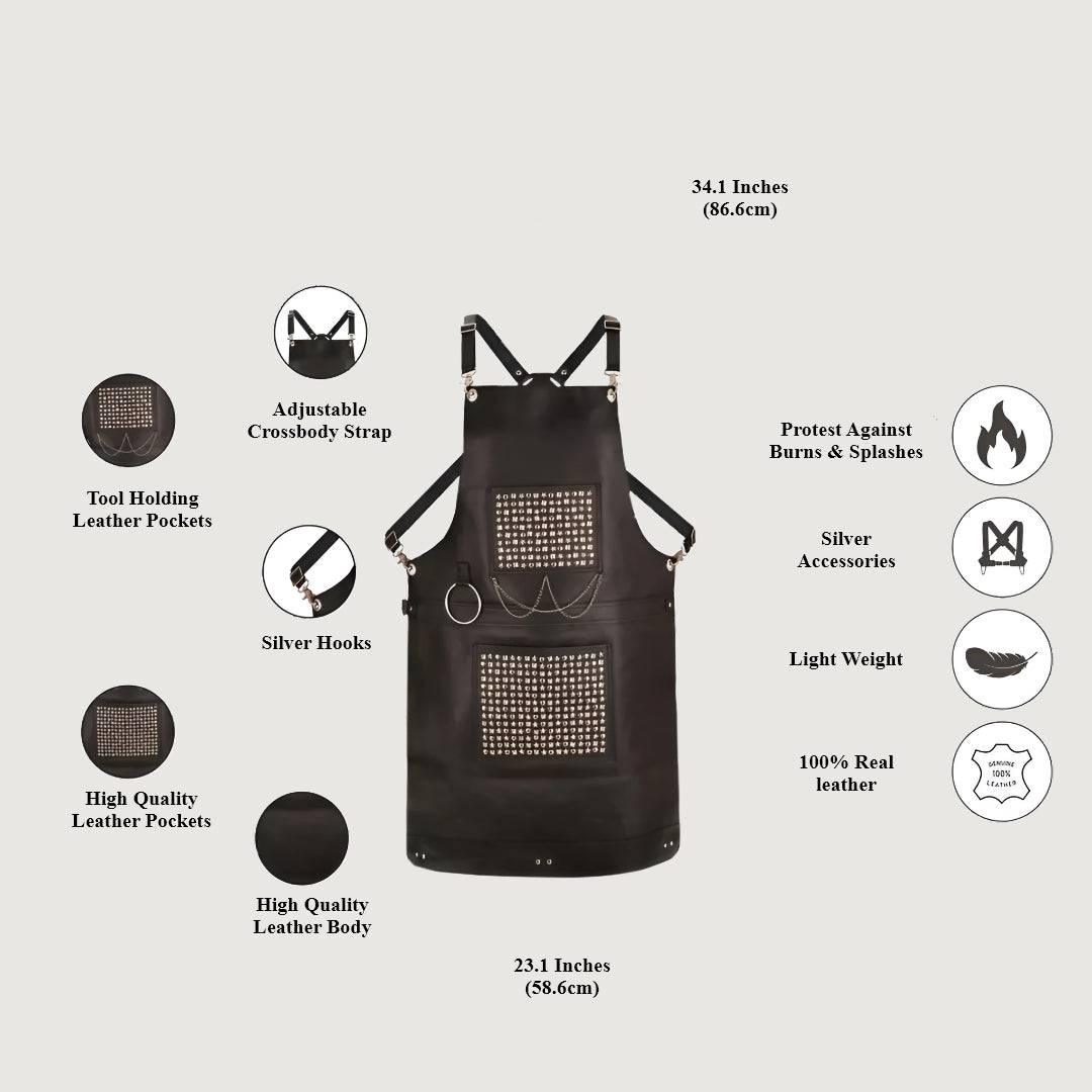 The Bedfordshire Leather Handmade Apron