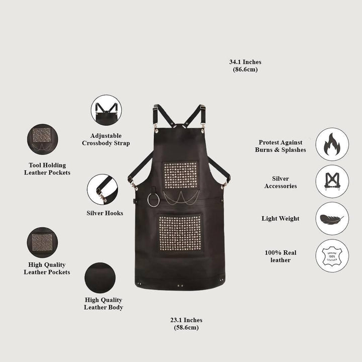 The Bedfordshire Leather Handmade Apron