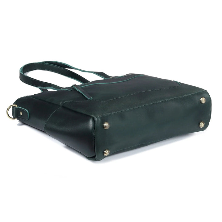 marilyn buffalo leather laptop tote bag