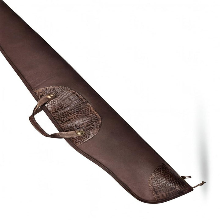 Premium Leather Scoped Rifle Case  49 Padded Hunting Sleeve