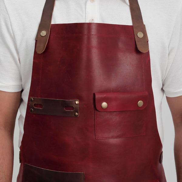 Meat Artisan Red Ember Butcher Apron