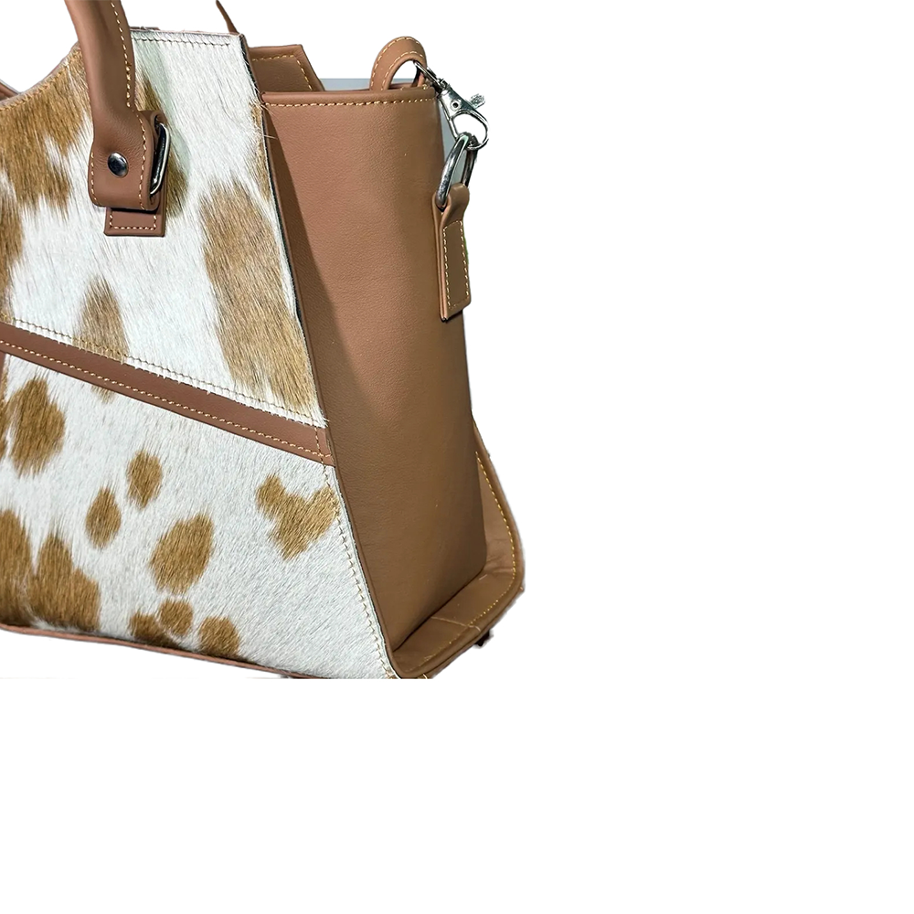 Cow Hairon Leather Tote Bag Western Style Handbag