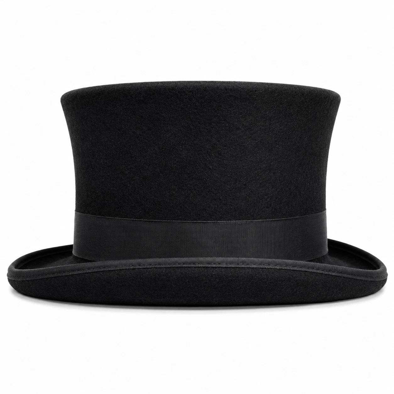 Black Felt Top Hat Removable Feather Steampunk Victorian Gothic Costume Men