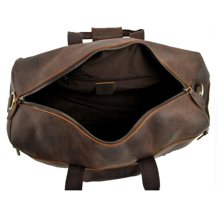The Weekender  Handcrafted Vintage Leather Duffle Bag
