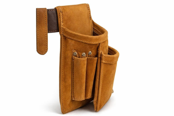Handcrafted Leather Carpenter Belt  Durable Tool Pouch Organizer