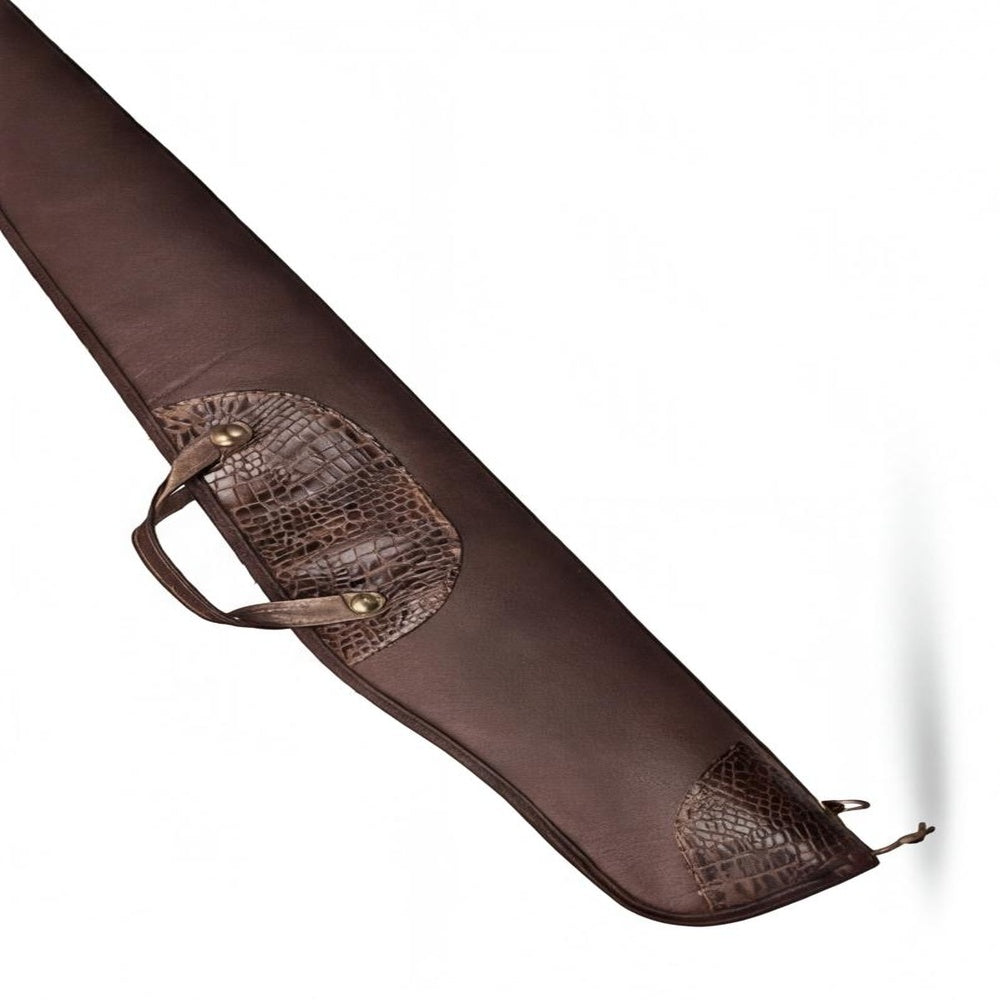 Premium Leather Scoped Rifle Case  49 Padded Hunting Sleeve