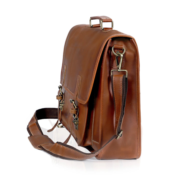 Leather Messenger Bag for Men  Landon Vintage Laptop Bag  16 INCH