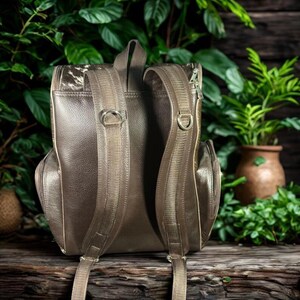 Handmade Cow Hair on Leather Backpack Rustic Western Style