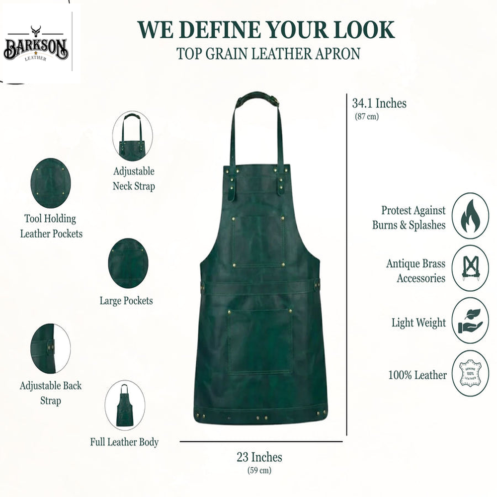 The Hertfordshire Full Grain Leather Apron