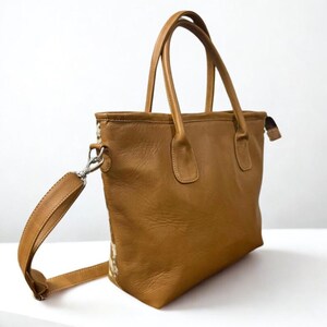 Real Hair on Cowhide Leather Handbag Rustic Western Shoulder Tote Purse Christmas Gift for Her