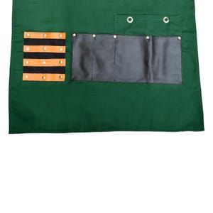 Personalized Chef Apron Cross Back Tool Pockets  Cotton Blend