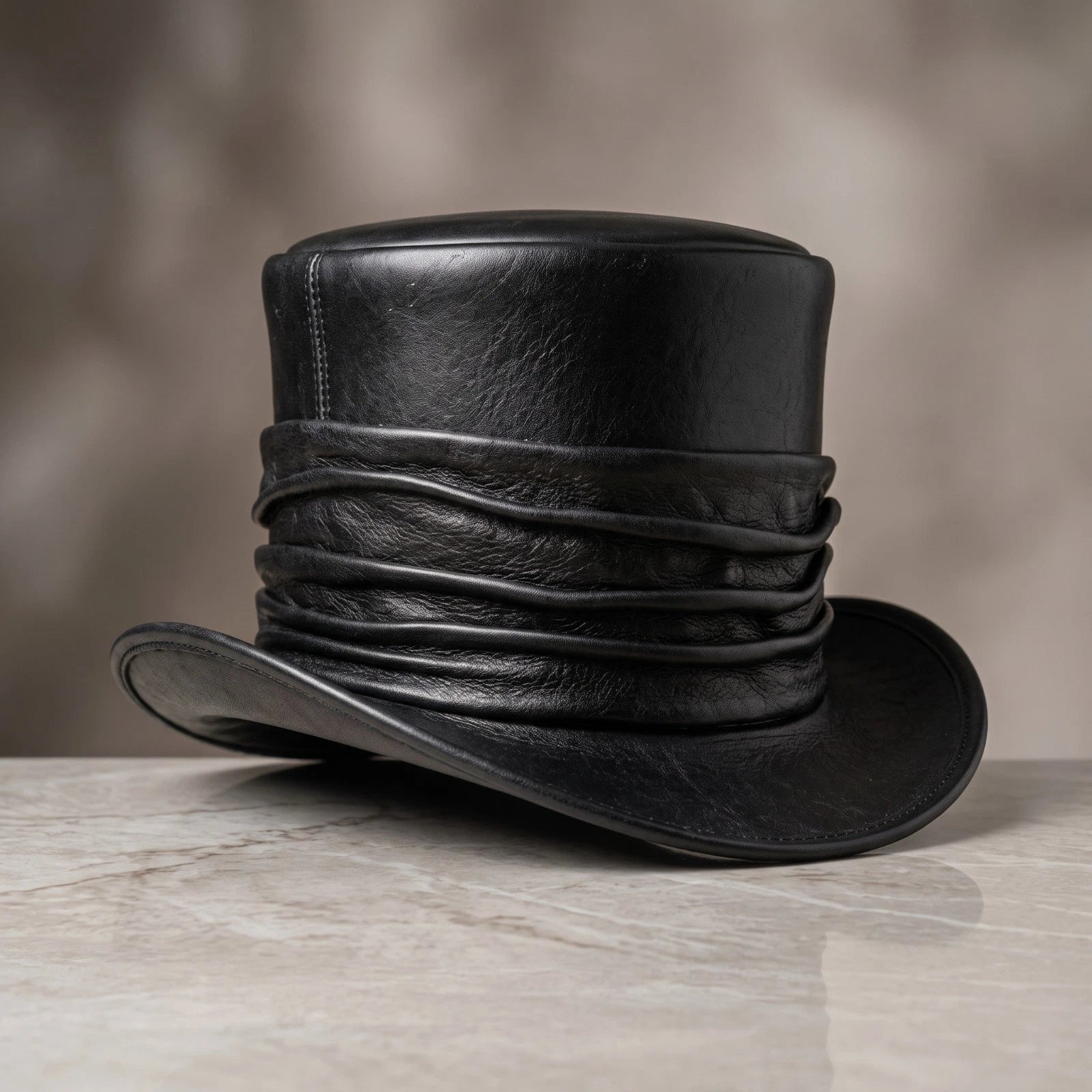 Black Gothic Top Hat Mens Womens Steampunk Victorian Costume Cosplay Party Hat