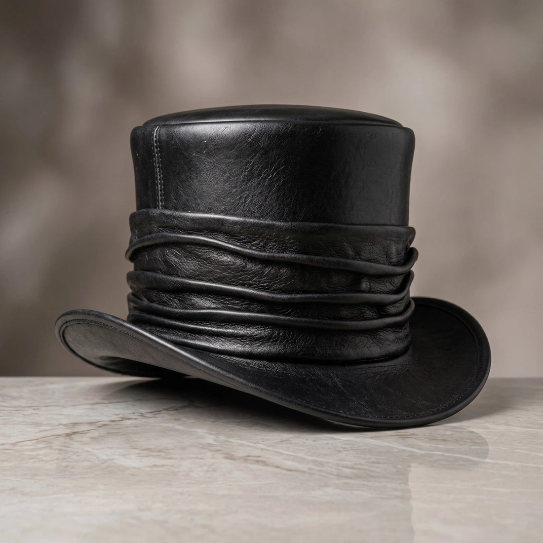 Black Gothic Top Hat Mens Womens Steampunk Victorian Costume Cosplay Party Hat