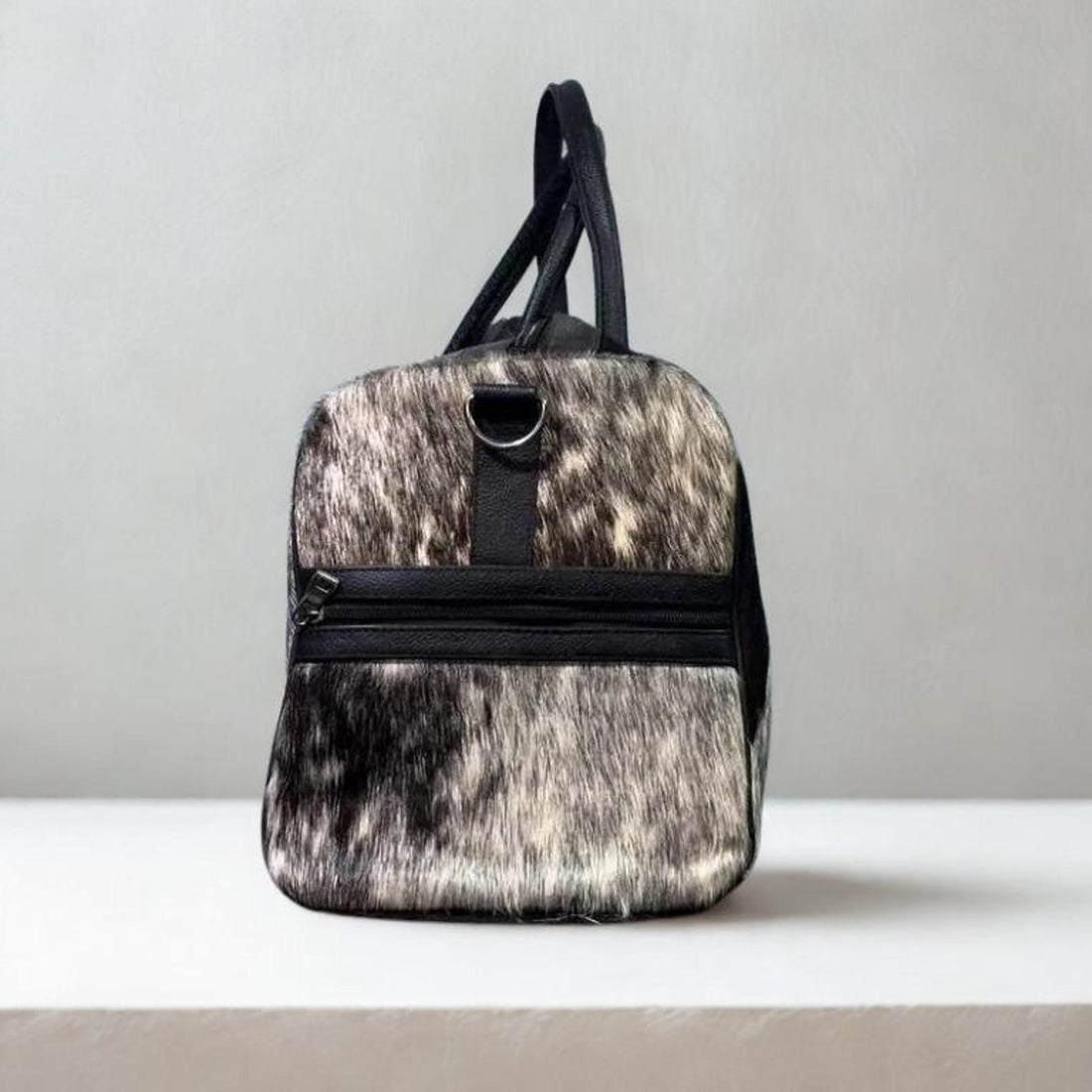 Cowhide Leather Duffel Bag  Handmade Travel Gym Bag