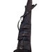 Western Rifle Scabbard  50 Black Leather Rifle Scabbard with Fur Lining  Carrying Handle